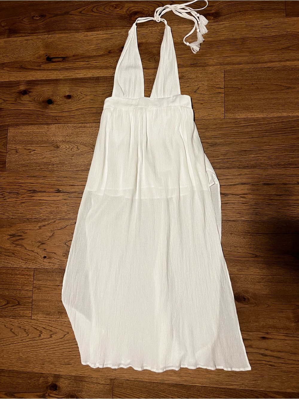 Cupshe White Halter Maxi Dress - Picture 2 of 5